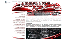 Desktop Screenshot of absolutepowdercoating.com