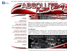 Tablet Screenshot of absolutepowdercoating.com